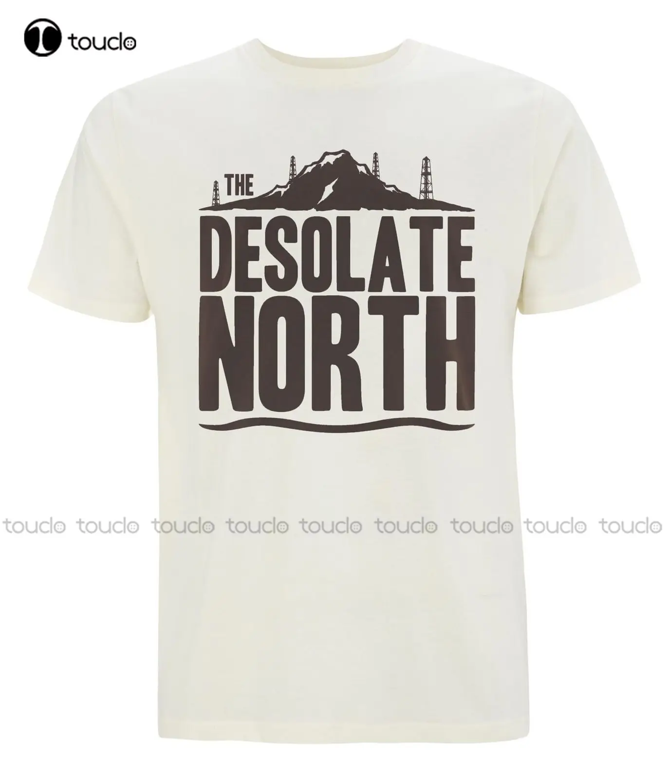 Fashion Short Sleeve Youth Round Collar Customized T-Shirts The Desolate North Mens Eco Mountain Christian T Shirt