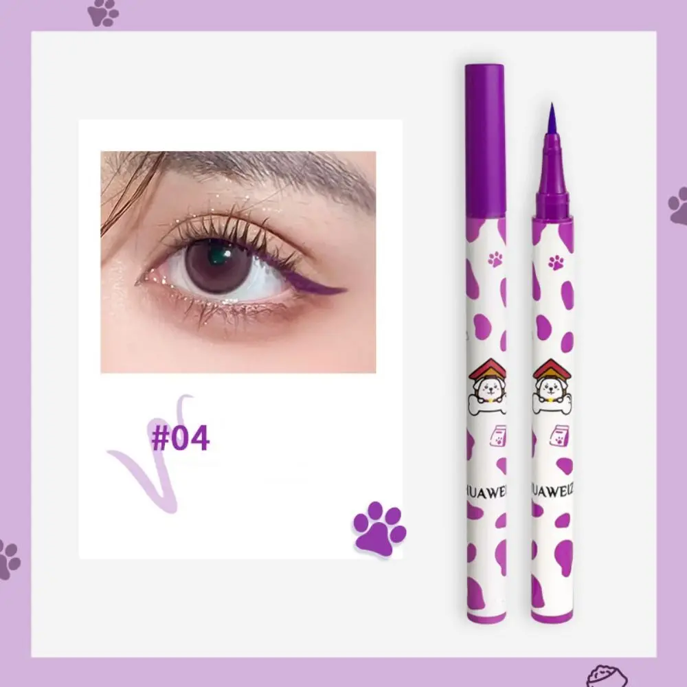 Dog Print Liquid Eye Liner Pencil Animal Paw Beginner Novice Ultra-slim Eyeliner Gel Pen Quick-drying Ultra-fine