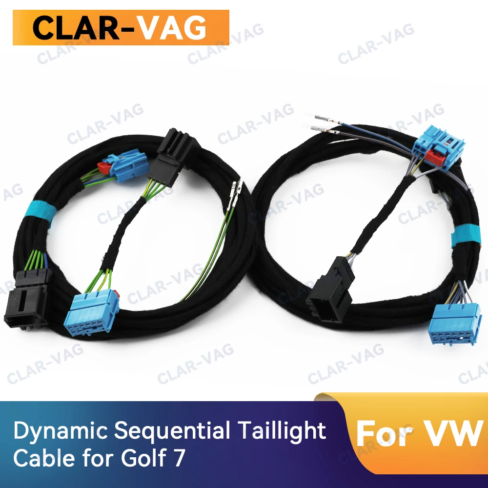 

For VW Golf 7 R Mounting Golf 7.5 2017 Cable OEM Flowing Water Dynamic Sequential Taillight Cable Wire Harness Adapter