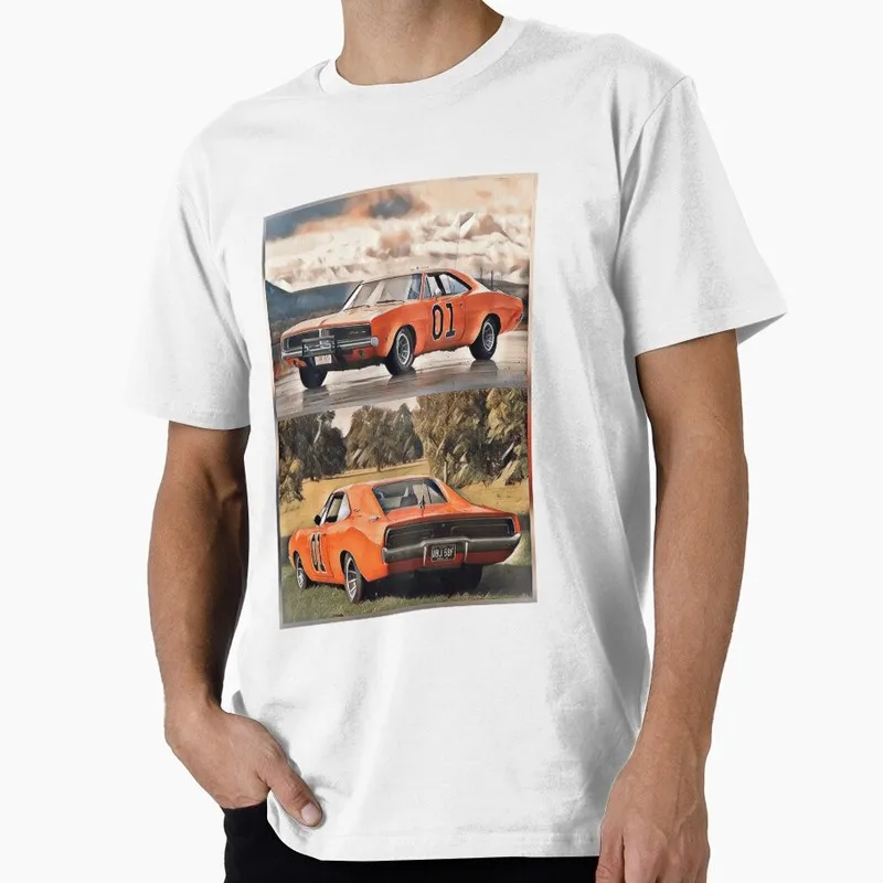 Retro Dukes of Hazzard Vintage Hazzard County Racing Graphic T-Shirt General Lee 01 Muscle Car Tee Classic 80s TV Fan Gift Tops