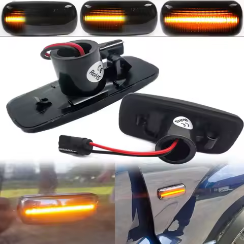Dynamic LED Side Marker Turn Signal Lights 2007-2014 For Dodge Avenger Grand Caravan Nitro Journey Charger LX Caliber