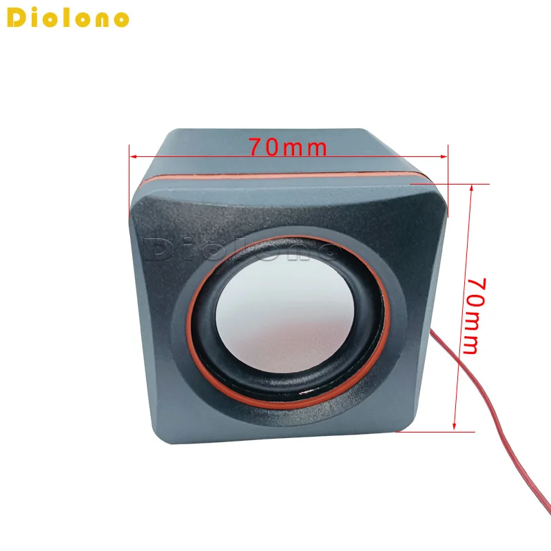 4 Ohm 3W 52mm Box Audio Portable Passive Speaker LED Computer Advertising Player Loudspeaker DIY For Home Theater