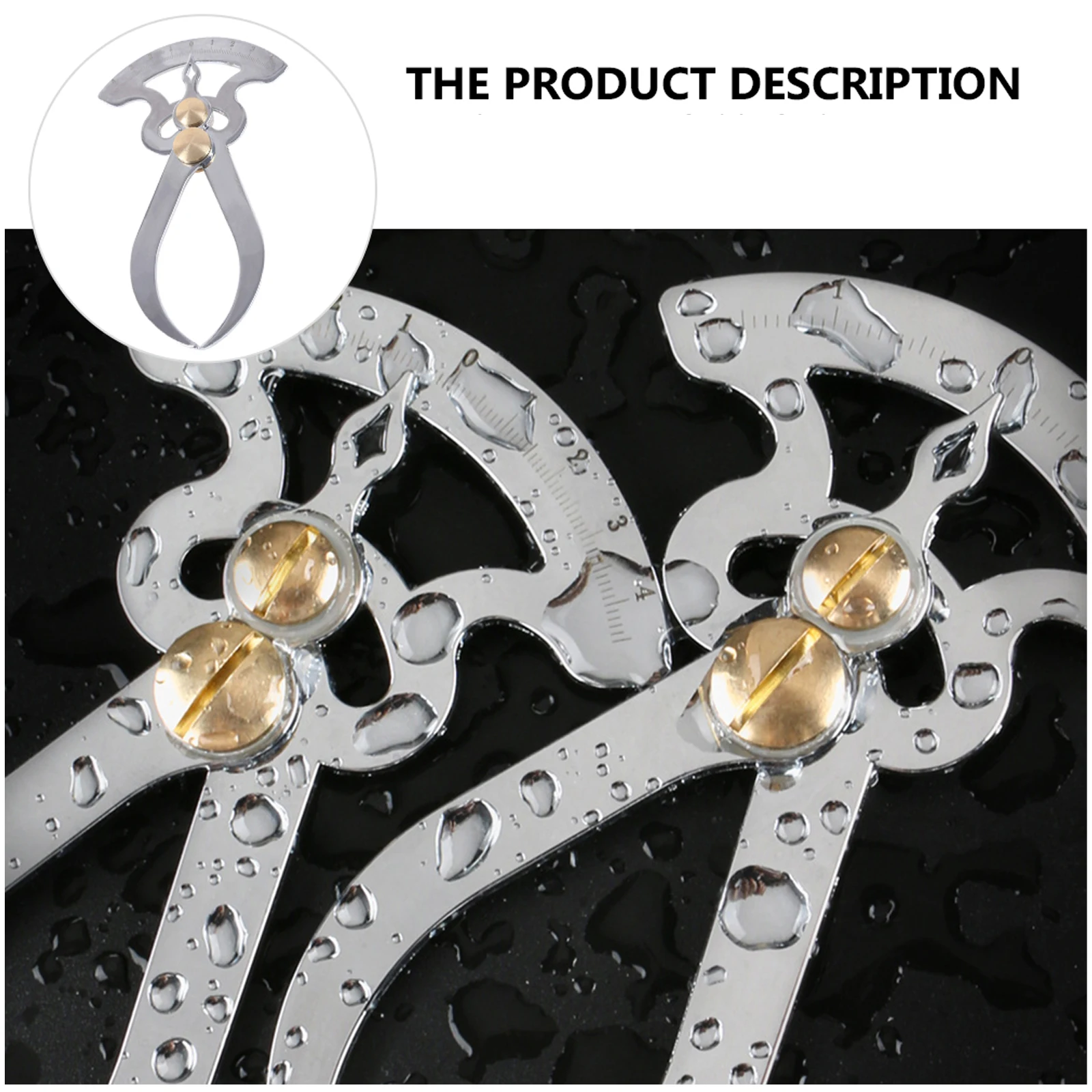 

Stainless Steel Thickness Gauge Caliper Measuring Tool Outdoor Waterproof Rustproof Adjustable Small Gift Family