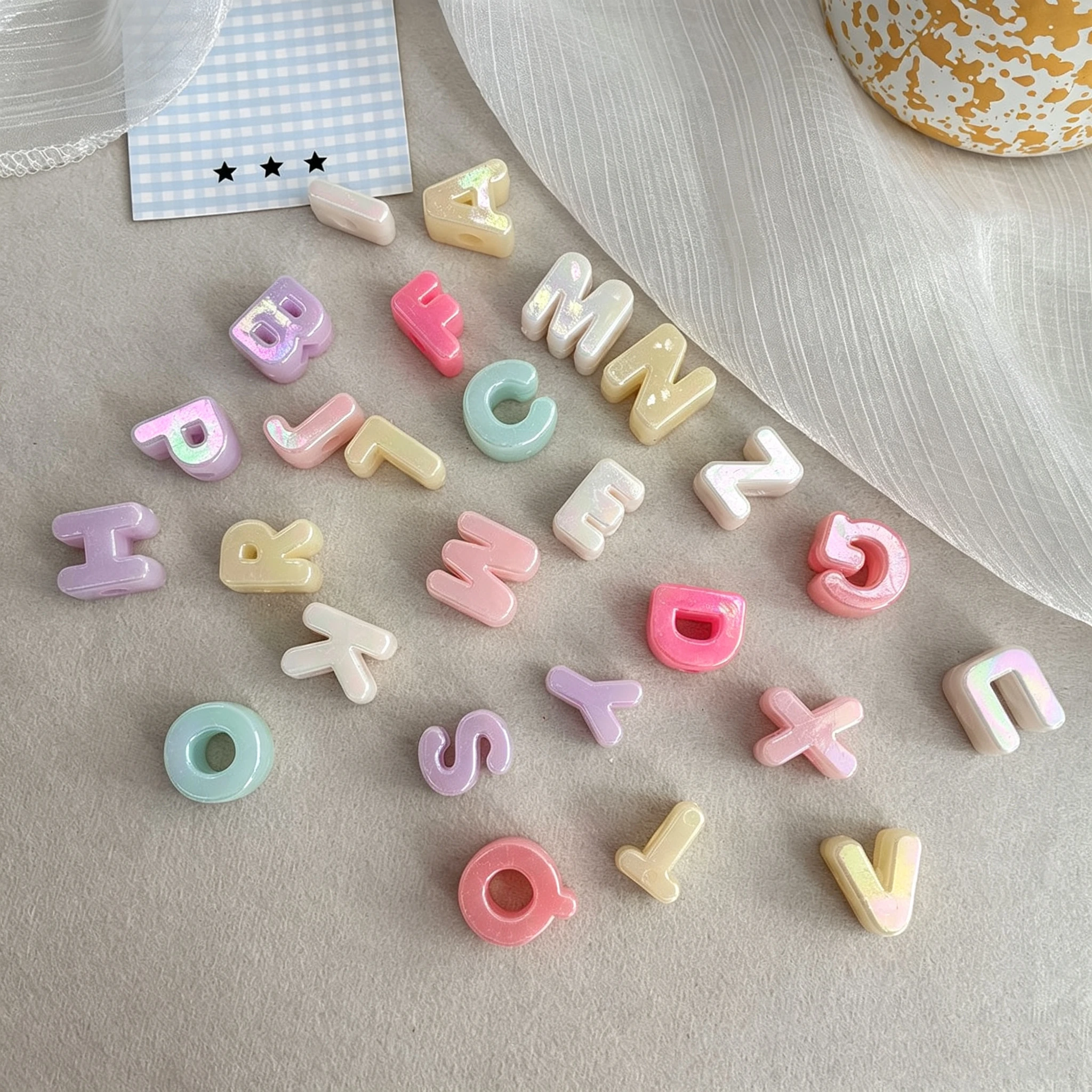 Candy Color 20mm Iridescent Ac - Jewelry Making Tutorials 评论和价格