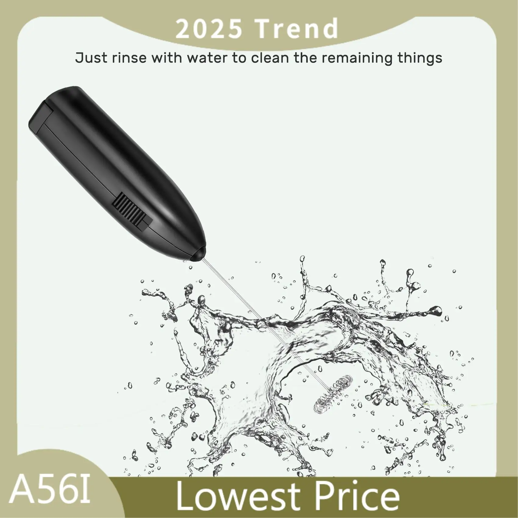 

ABDD Milk Frother Handheld, Coffee Frother Battery Operated - Electric Whisk Coffee Stirrers, Milk Foamer, Mini Mixer Useful Gif