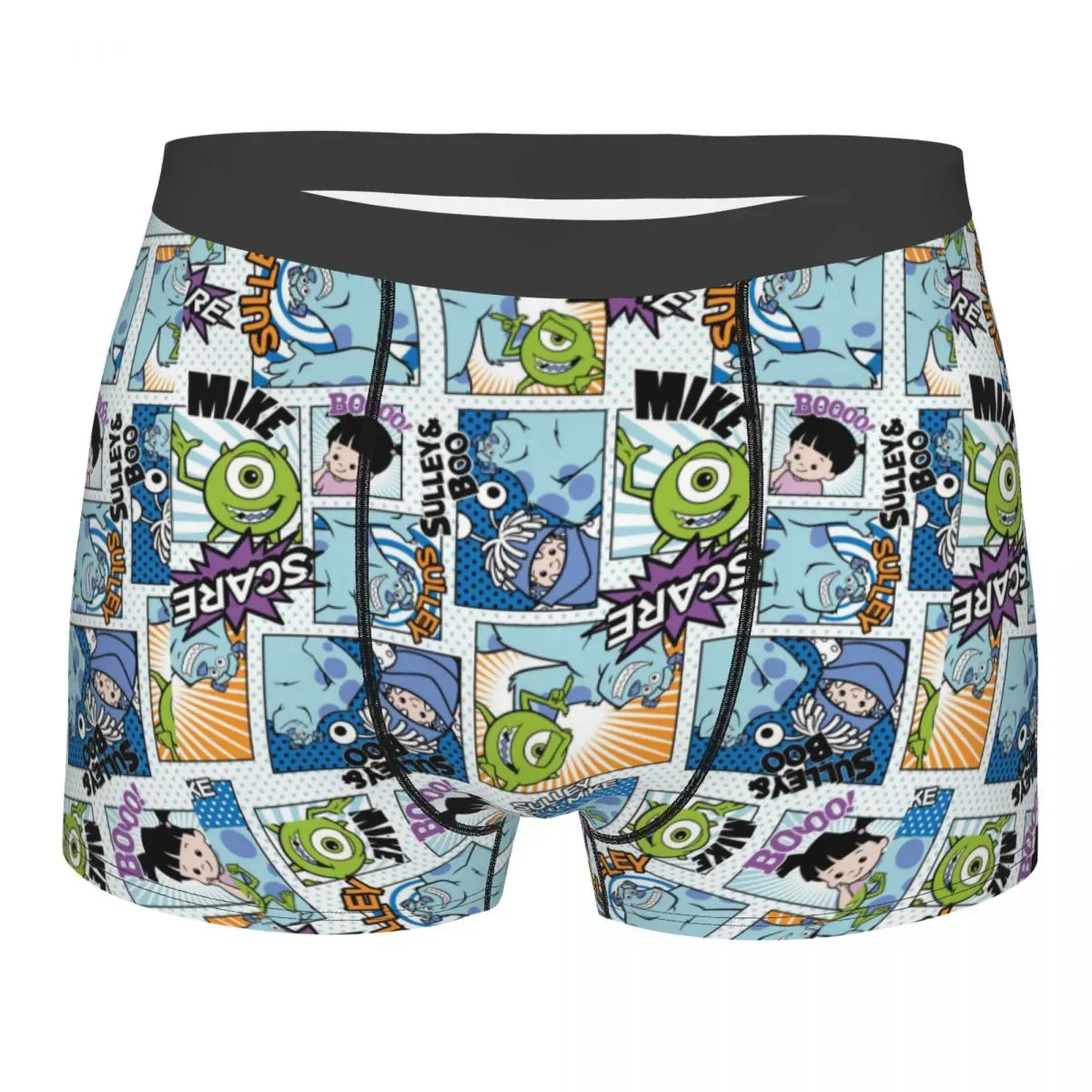 Custom Monsters University Underwear Men Stretch Boxer Briefs Shorts Panties Soft Underpants For Male