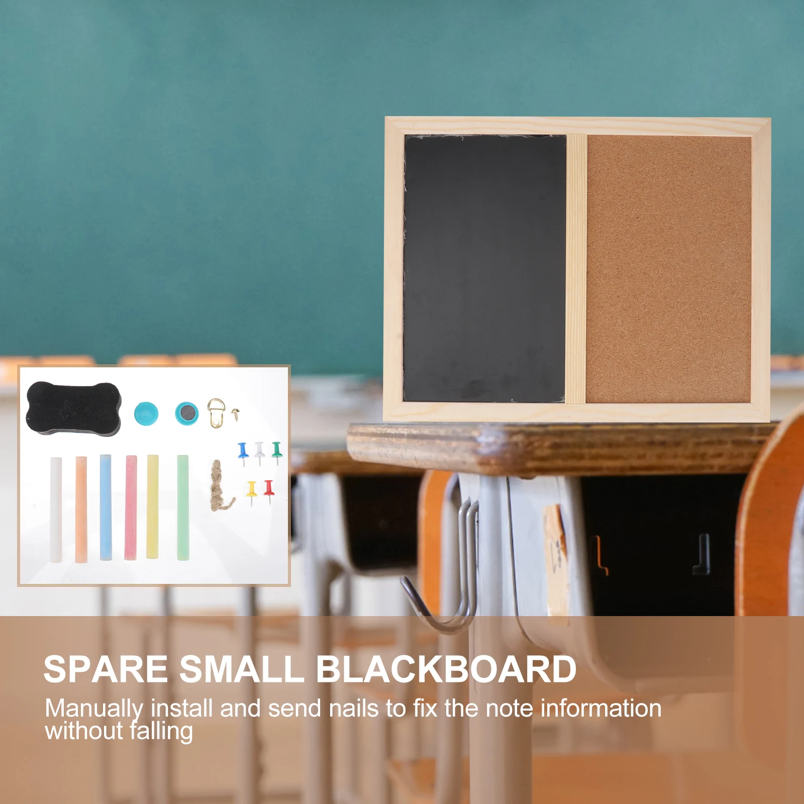 

Cork Board Large Pin Single Sided Boards for Office Message Memo Wood Bulletin Collector Home
