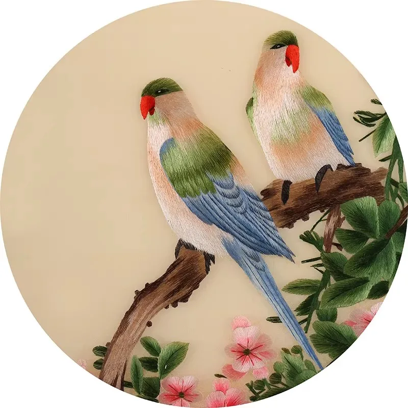 

Learn Chinese Embroidery! Beginner DIY Kit with Flower Pattern & Step-by-Step Stitch Diagrams, All Materials Included