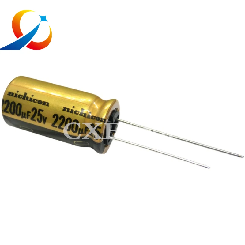 

20pcs NICHICON FW Series 25V2200UF Volume 12.5X25MM Electrolytic Capacitors HIFI Audio Capacitor UFW1E222MHD NEW