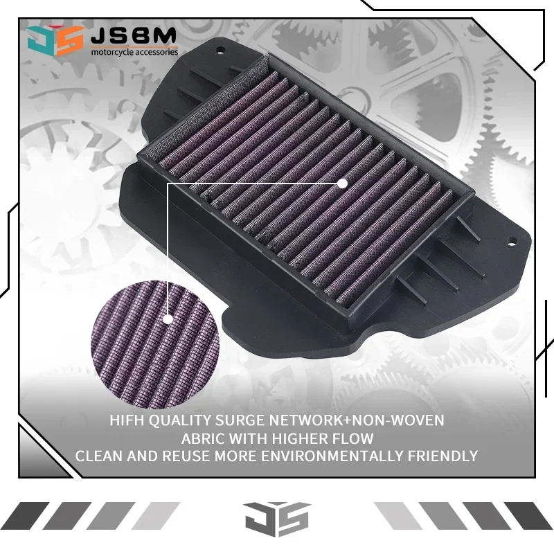 

JSBM Motorcycle Washable Air Filter Intake Cleaner For Hondn CB650F CBR650F CB650FA CBR650FA CBR CB650 2014 2015 2016 2017 2018