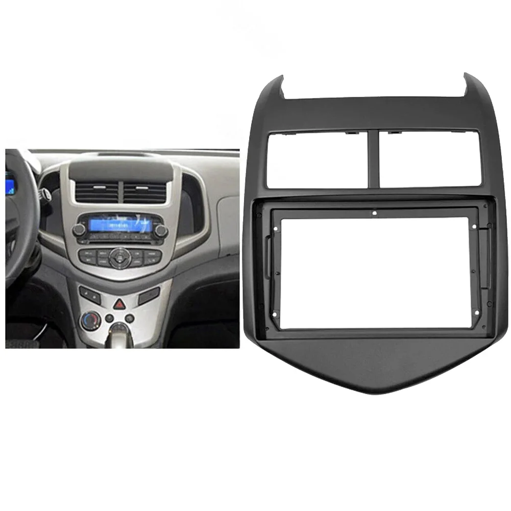 

9-дюймовая стереорадио, лицевая панель, монтажный комплект для приборной панели для Chevrolet, Aveo 2, для Sonic, для T300 2011-2015, внутренняя отделка