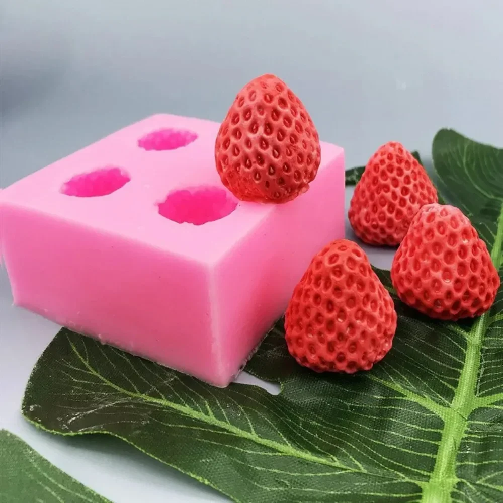 Strawberry Orange Raspberry Blueberry Silicone Mold Fruit Fudge Cake Decorating Chocolate Jelly Mould Candle Soap Making Molds