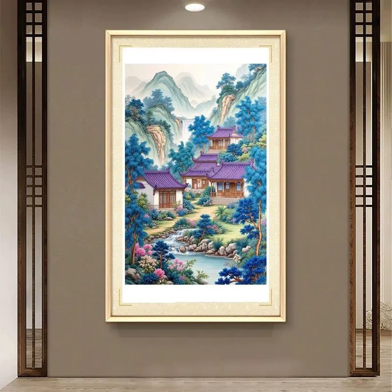 

Горный район 11CT вышивка DIY наборы для печати в китайском стиле нитки для вышивки крестом наборы для рукоделия домашний декор ремесла