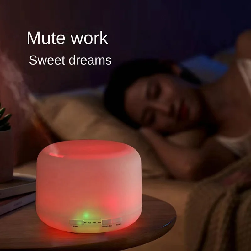 A76G-500Ml الكهربائية تنقية الهواء المرطب الروائح زيت طبيعي الناشر + مصباح لتهيئة الجو للهدايا الاتحاد الأوروبي التوصيل