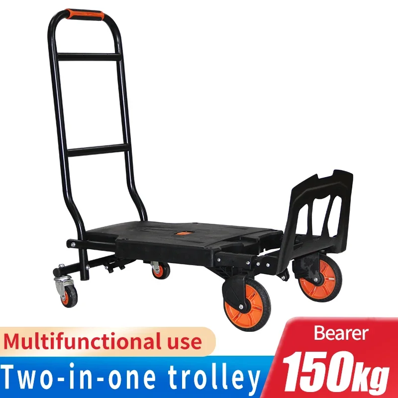 Multifunctionele Opvouwbare Zware Trolley Met Capaciteit Van 200 Kg Draagbare Trolley Met Telescopische Mobiel