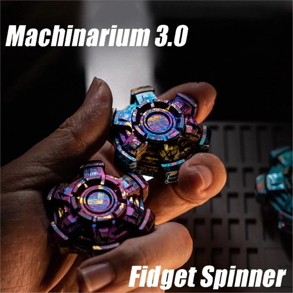 Kuke edc machinarium 3,0 zappeln spinner anti stress spielzeug doppel r188 lager gestänge struktur erstaunliches spielzeug