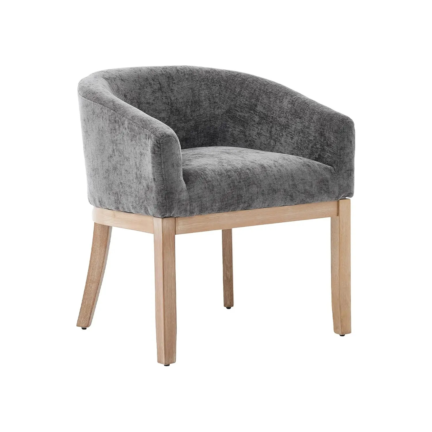 

Обеденные стулья в стиле Mid-Century Modern с подлокотниками, обитые тканью шенилл, с ножками из массива дерева, на заказ