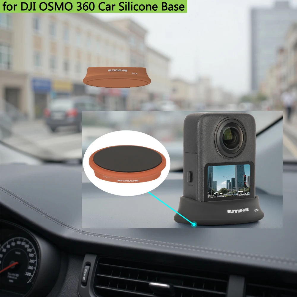 

Silicone Base Mount Stand for DJI OSMO 360,Car Dashboard Adhesive & Desktop Mount Upright Charging Stand Support Camera Base