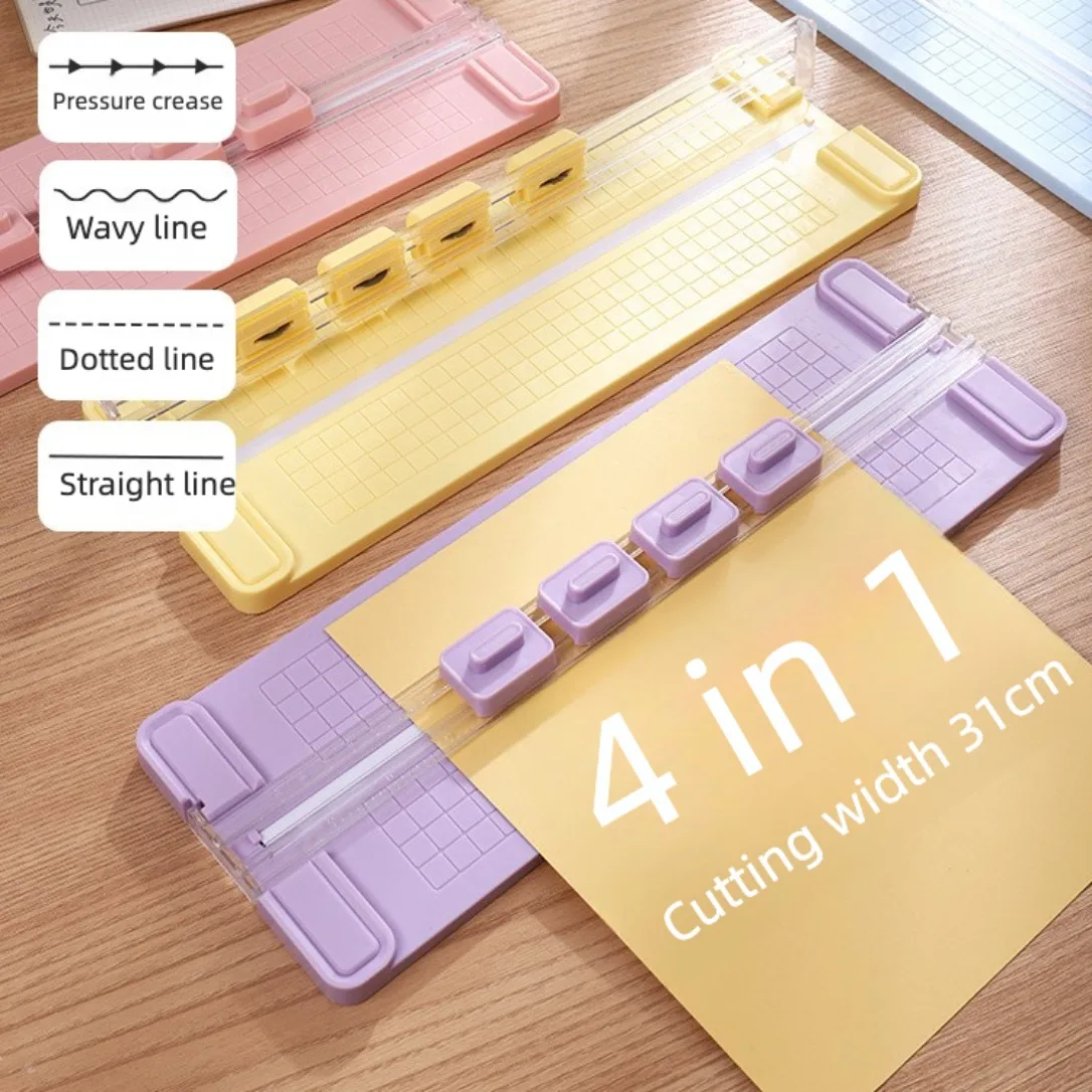 4-in-1-ペーパーカッティングトリマー-31cm-最大幅-ポータブル-4-in-1-ペーパーカッター-日記帳-ジャーナル-スクラップブッキング-手作りクラフト用品用