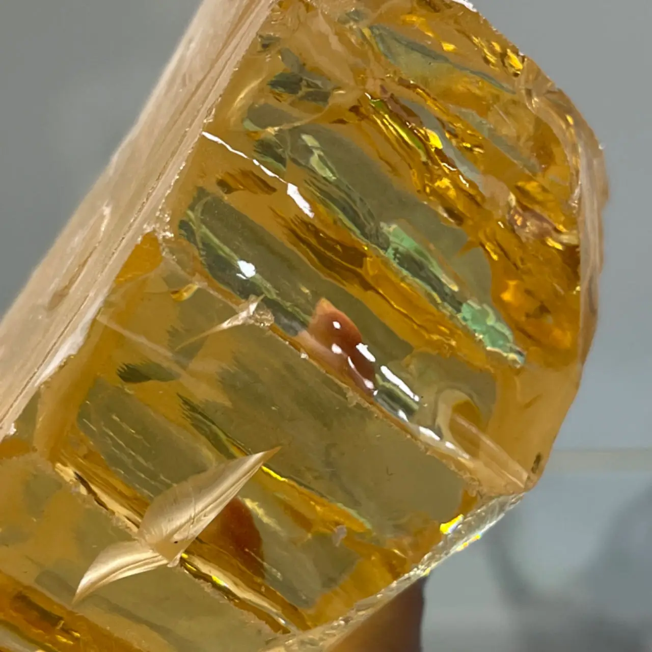 1kg/Lot Yellow Zircon Raw CZ Mateiral Cubic Zirconia for Gemstone DIY Making