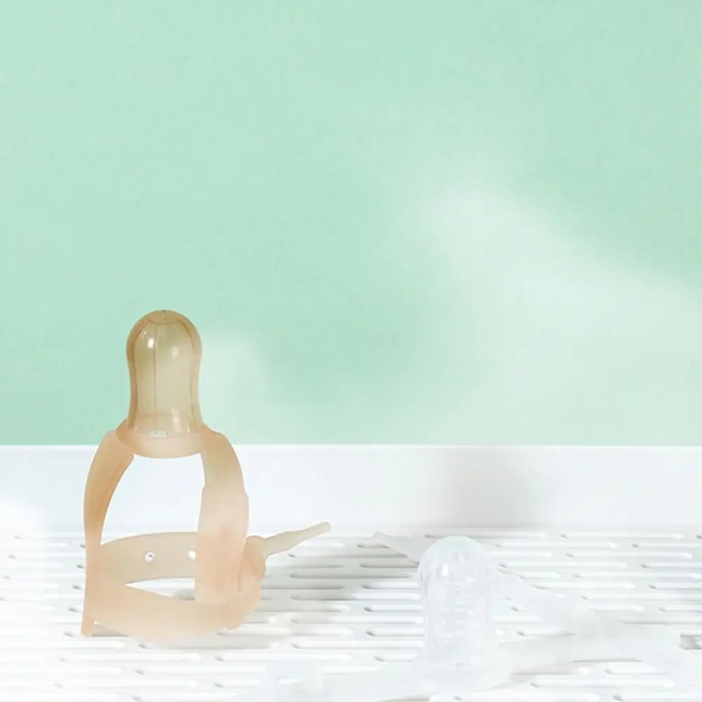 Verstelbare veiligheid Food Grade siliconen verzorgingsproduct Baby tandjes polsbandje tandjes speelgoed kind vingerbeschermer peuter kauwen