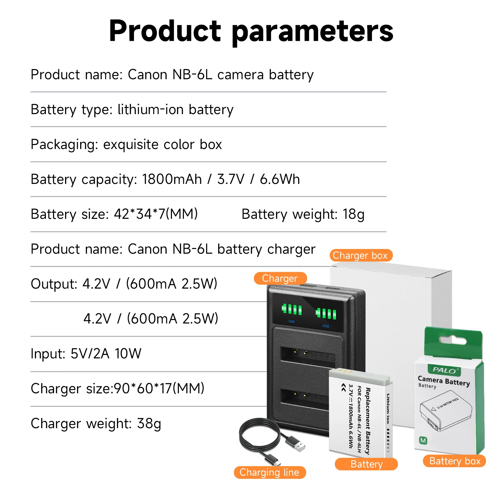 1800mAh NB 6L NB6L NB-6L بطارية الكاميرا + شاحن USB مزدوج لكانون Powershot D30 D10 S200 S120 S95 SX710 510HS IXUS 330HS 310HS 300HS