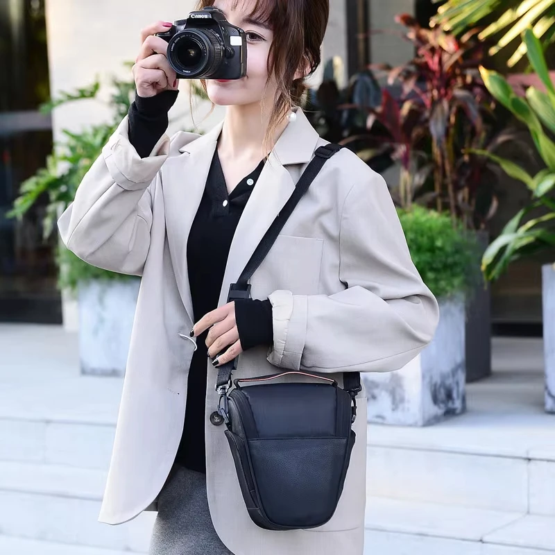حقيبة كاميرا نايلون SLR حقيبة كتف رقمية لنيكون D90 D3100 D3200 D5100 D7000 SLR DSLR حقيبة كاميرا لكانون سوني