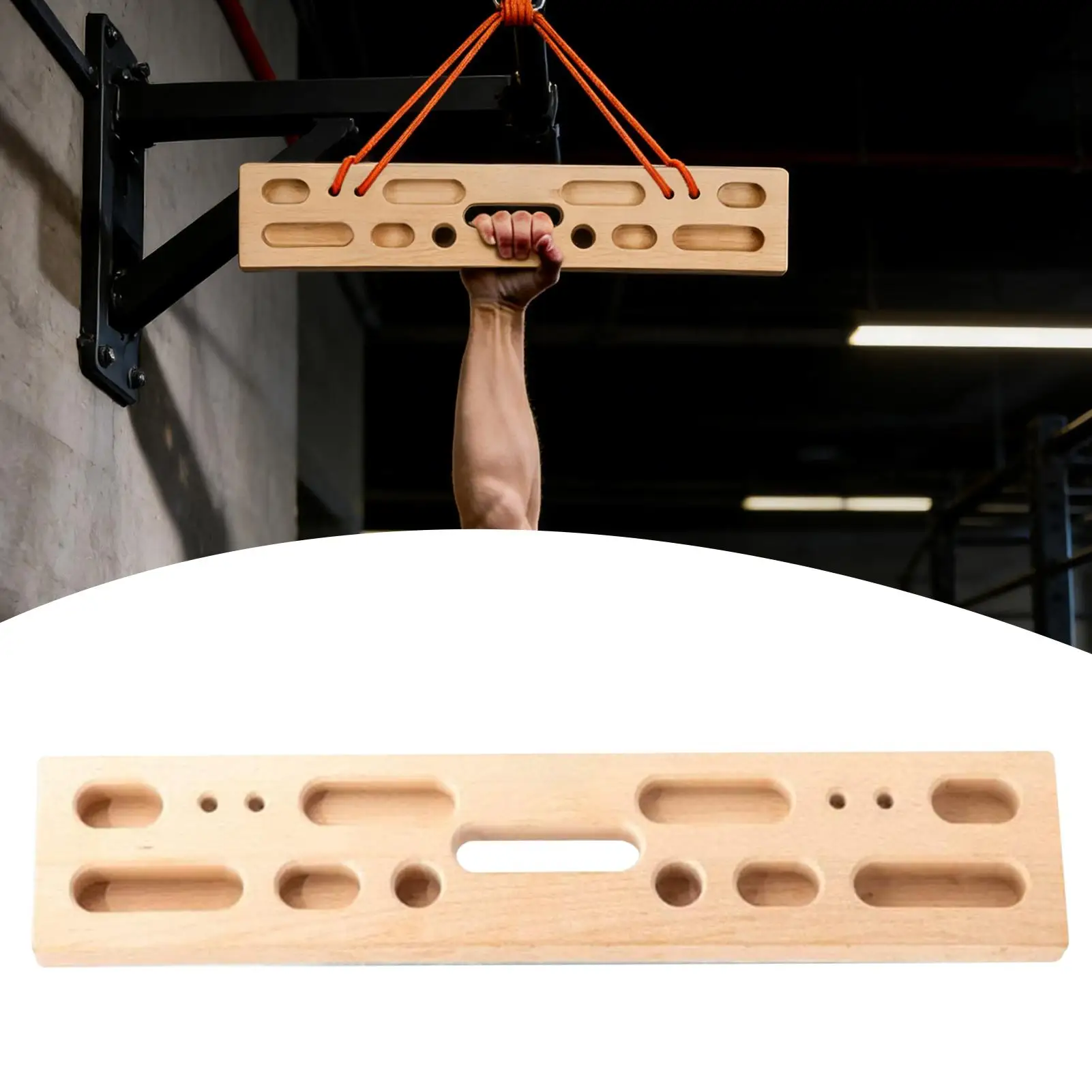Portable Climbing Fingerboard Strength Rock Board Pull-up Rock Climbing Hangboard Grip Strengthener Climber Forearm Exerciser