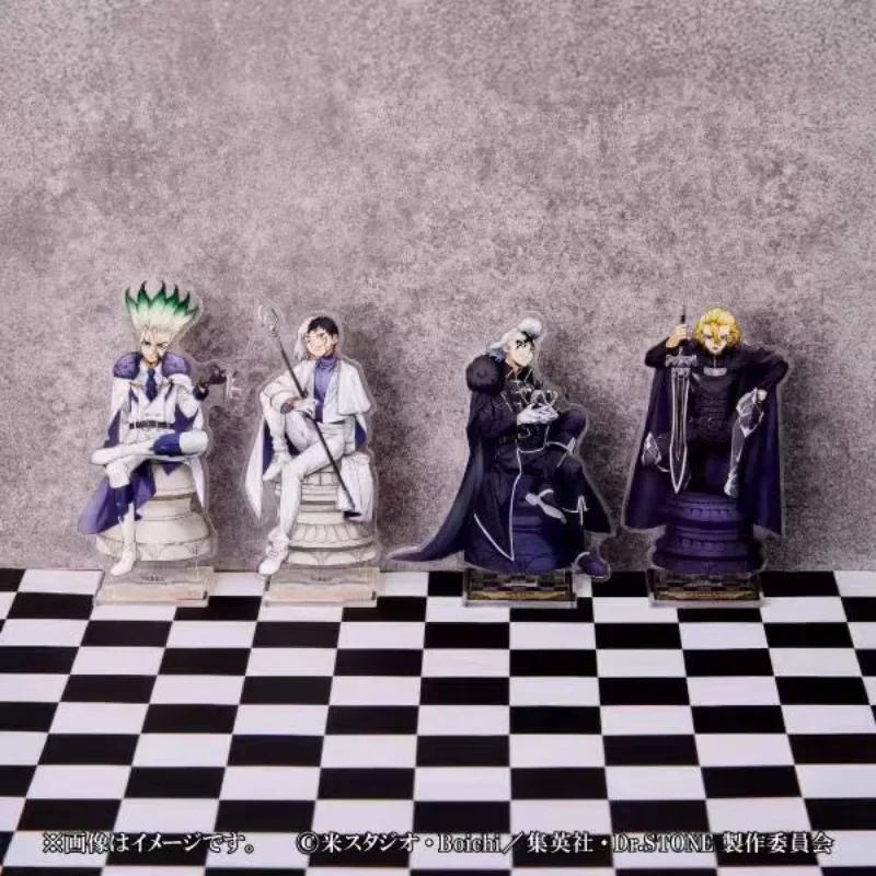 أنيمي حجر الشطرنج سلسلة الأجهزة الطرفية زينو هيوستن وينغفيلد الشكل الاكريليك حامل ستانلي سنايدر الدائمة لوحة اللعب هدية الشتاء