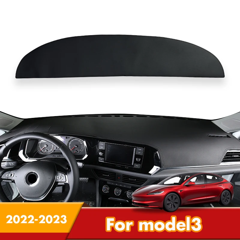 

Car Dashboard Covers For Tesla Model 3 2023 2022 Auto Mat Parts Sun Shade Instrume Panel Accessories Automobiles Non-Slip Sticky