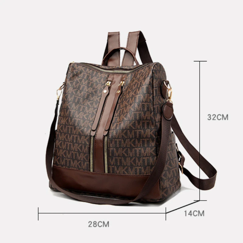 Nowa damska plecak z miękkiej skóry lekki plecak dla dziewczynek PU torba podróżna o dużej pojemności torba typu Crossbody Sling Bag