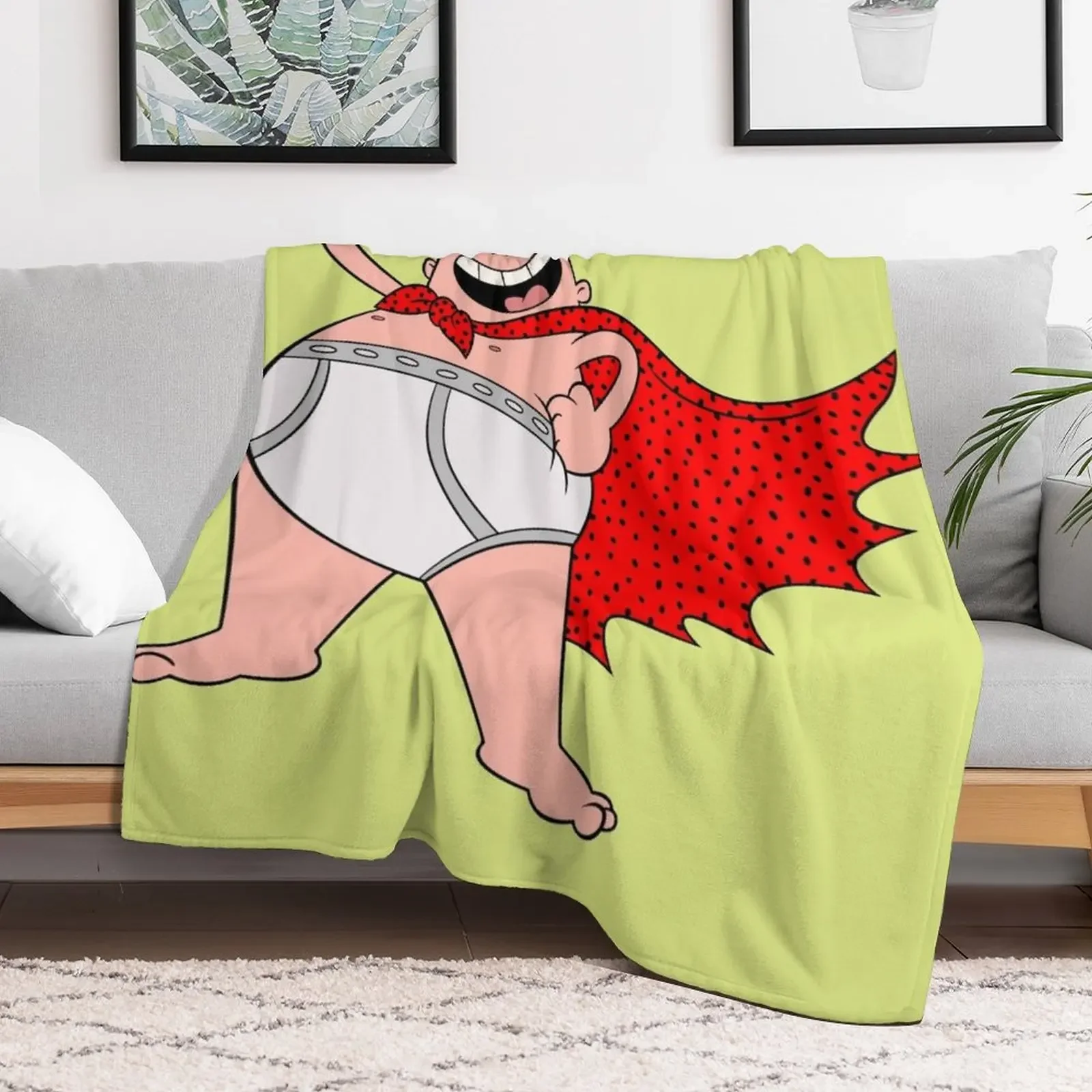 Captain Underpants Throw Blanket Thermals For Travel Beautifuls wednesday Blankets