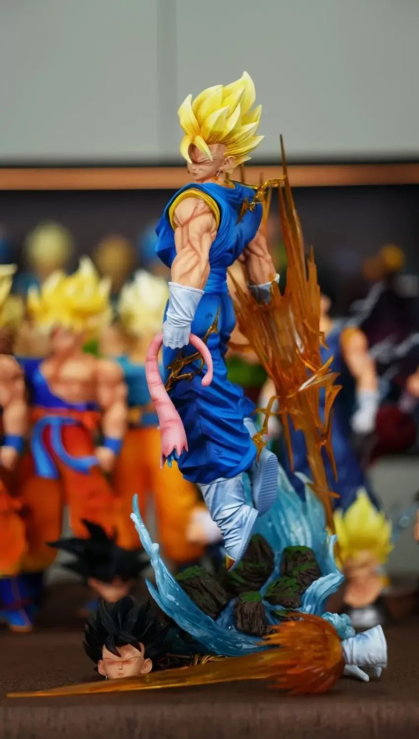 LK Toys Dragon Ball Anime Figure Vegetto 2.0 Figurine 40CM 3 Heads PVC Statue Room Ornament Collectible Model Toy Gifts in Stock