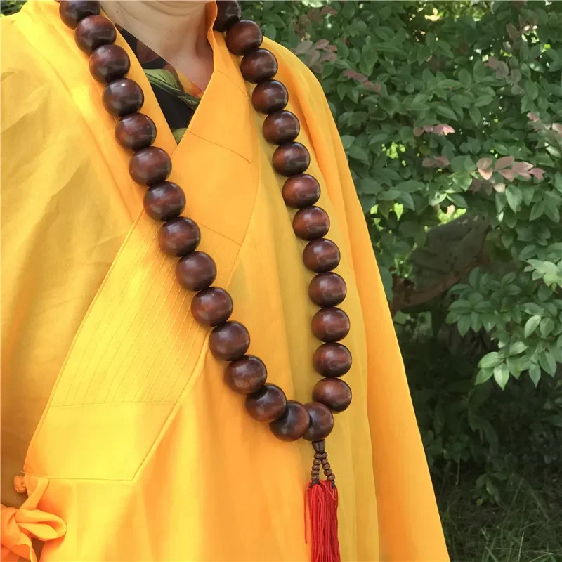 Big Prayer Beads Necklace To Match Shaolin Kung Fu Uniform Monk Meditation Suit Tai Chi Martial Arts Clothes