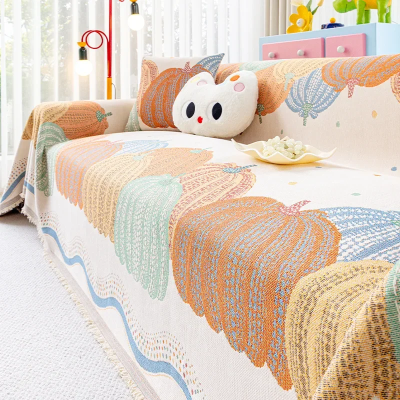 Cartoon Anti-slip Sofa Cover Four Seasons Universal Living Room Sofa Cushion Protection One-piece Anti-cat Scratch Slipcover
