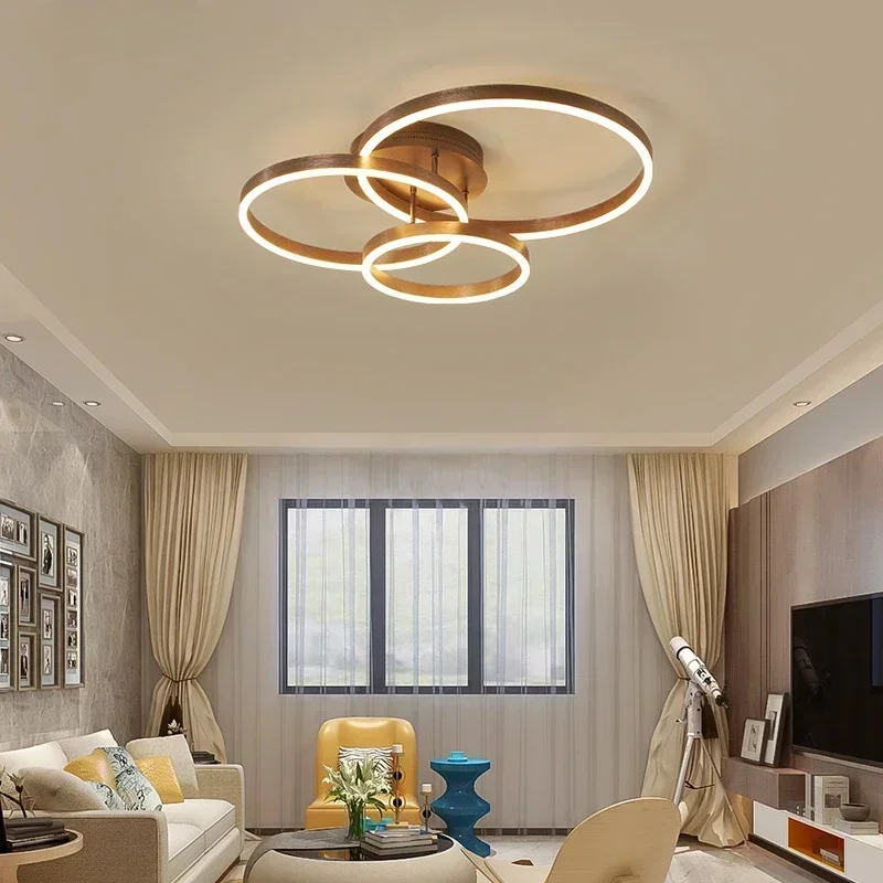 Modern Creative Round Ceiling LED Pendant Chandeliers for Bedroom Living Room Lamps Lustre Home