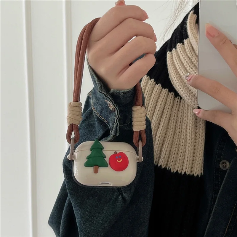 

Creative 3D Christmas Tree Apple Earphone Case For Apple AirPods 1 2 3 Generation Headphone Case and AirPods Pro