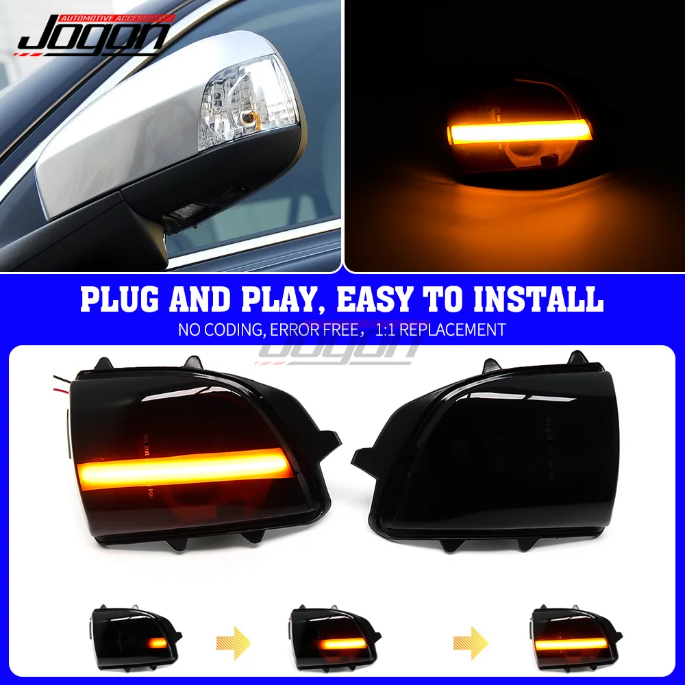 

For Volvo XC70 2008-2012 Dynamic Turn Signal Light LED RearView Side Mirror Lamp Blinker Indicator