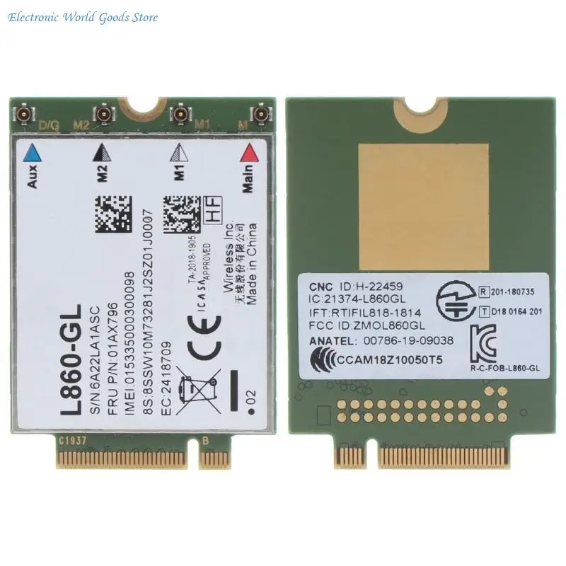 

A3PD Fibocom L860-GL Card 4G LTEWWAN Card Module,Dedicated 4G Module for X1 Carbon 7thGen,P43s