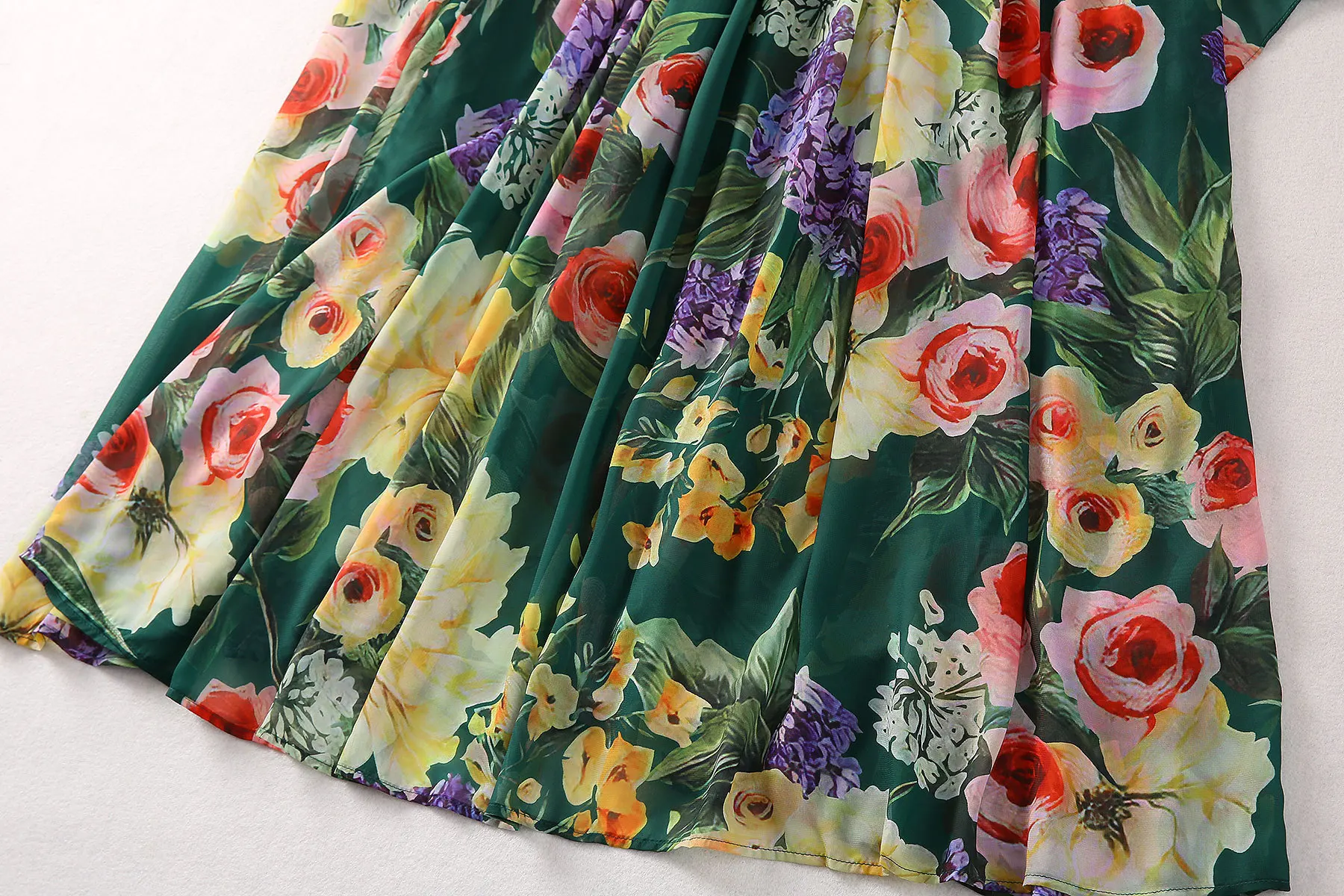 Luxury Floral Print Maxi Dress 2026 for Women – Elegant Summer Long Sleeve Vacation Party Dress, Designer Beach Boho Sundress