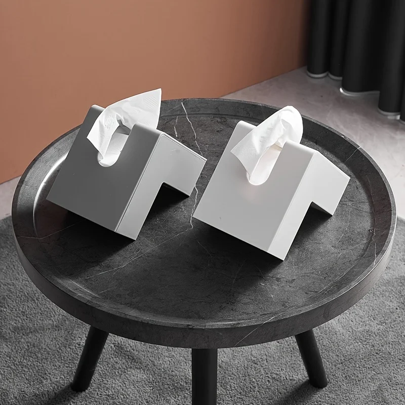 1pc Scandinavian Minimalist Creative Tissue Box, Storage Box for Dining Table