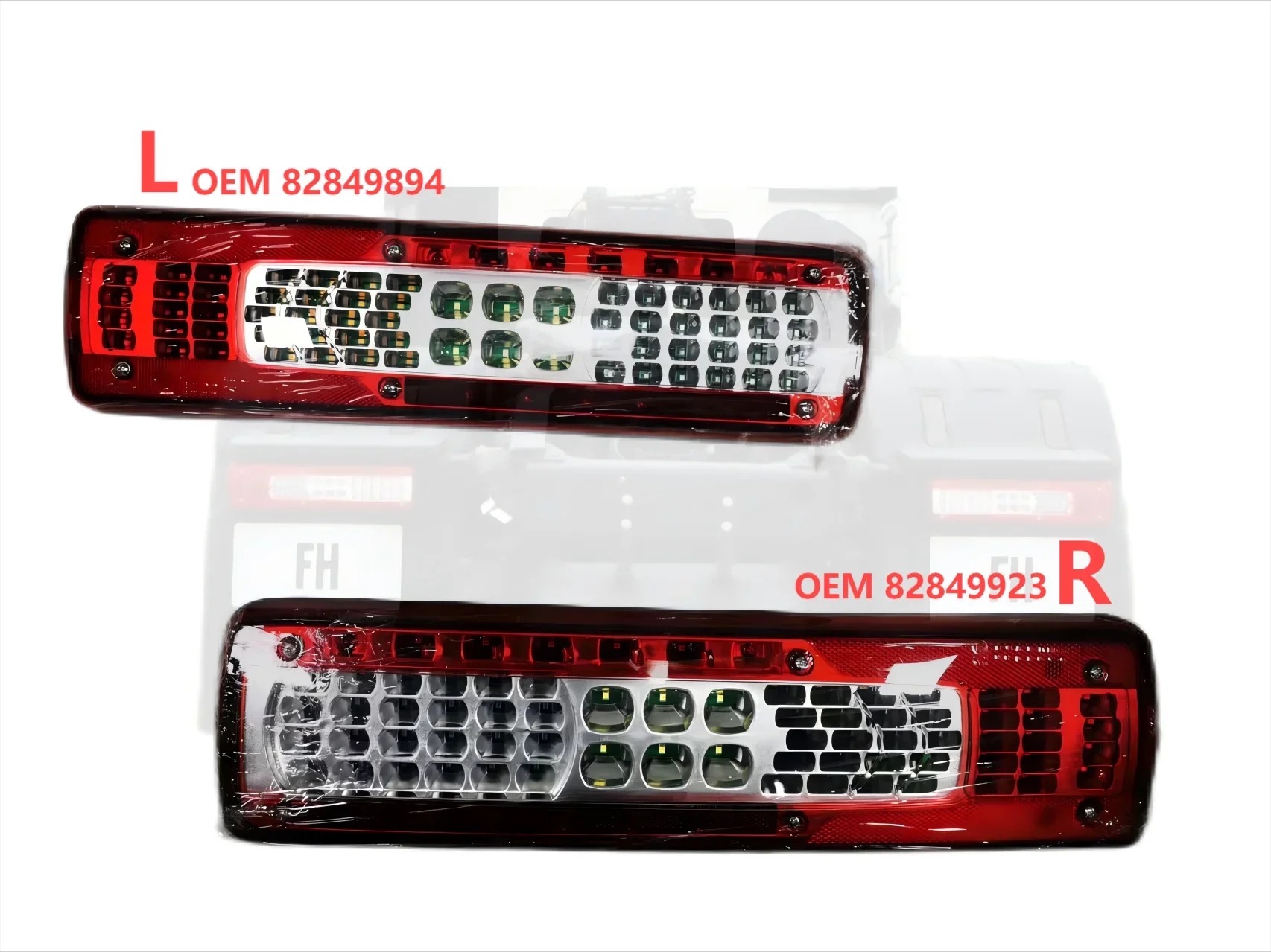 Lanterna Traseira LED para Caminhão Volvo FH 460 540, Longa Direita 82849923, Longa Esquerda 82849894, Curta Esquerda 82483074, Curta Direita 82483073