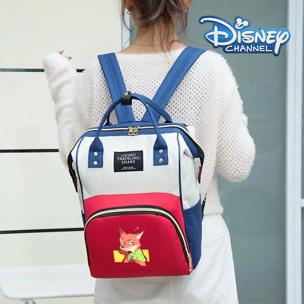 

Рюкзак для мамы в стиле Чиби «Зоотопия» с милым мультяшным дизайном, нейлоновая сумка для мам с термоизолированными карманами