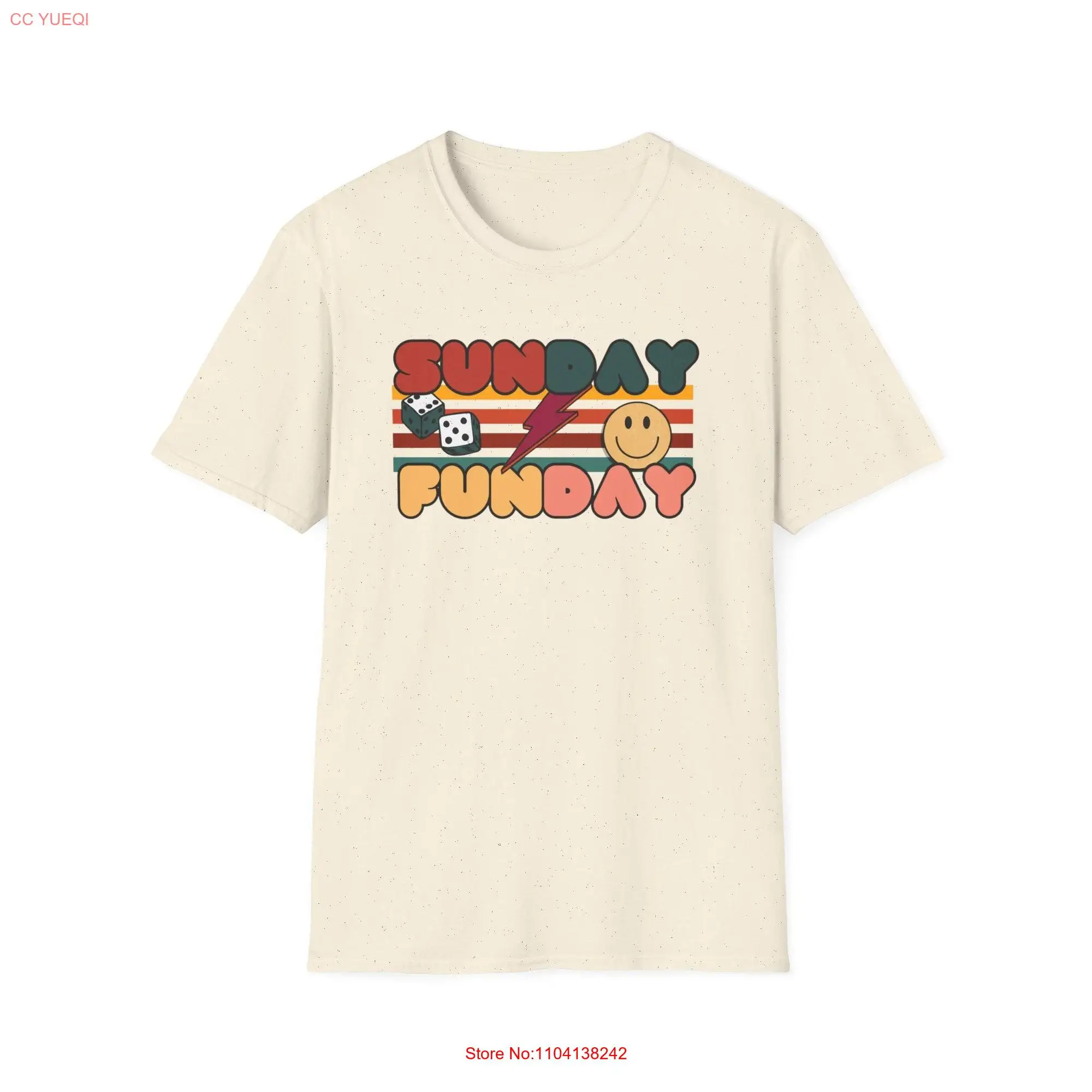 Retro Sunday Funday T shirt Vintage Style Groovy Drinking for Him Fun Weekend Vibes long or short sleeves