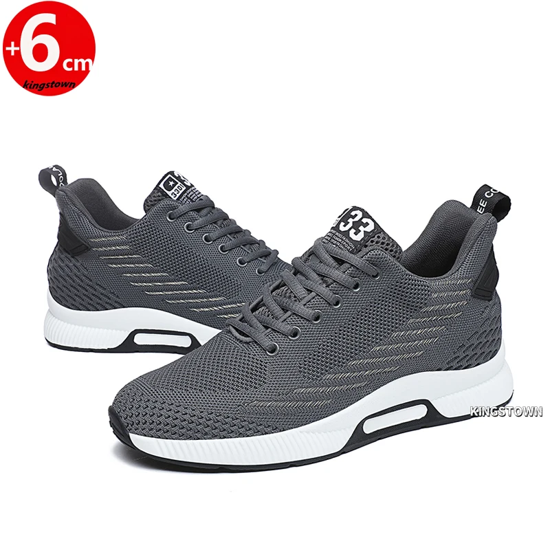 

Men Lift Sneakers Elevator Shoes Height Increase Insole 6CM High Tall Sports Man