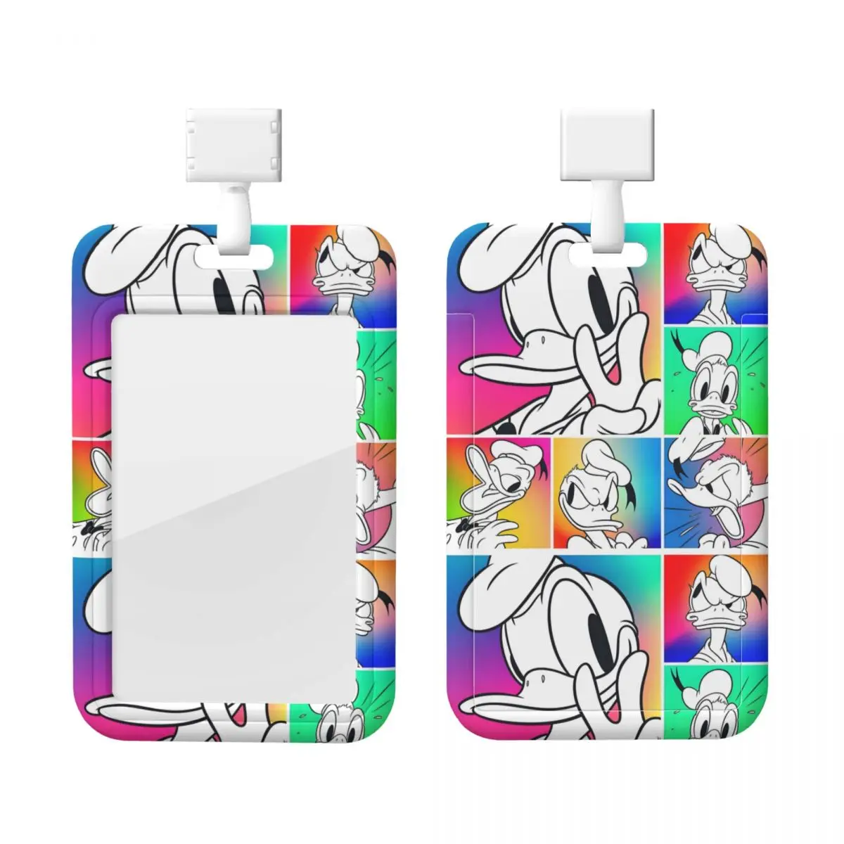 

Custom Donald Duck Lanyard ID Protector Badge Card Unisex Cartoon Student Campus Lanyard Cards Holder Credentials Accessories