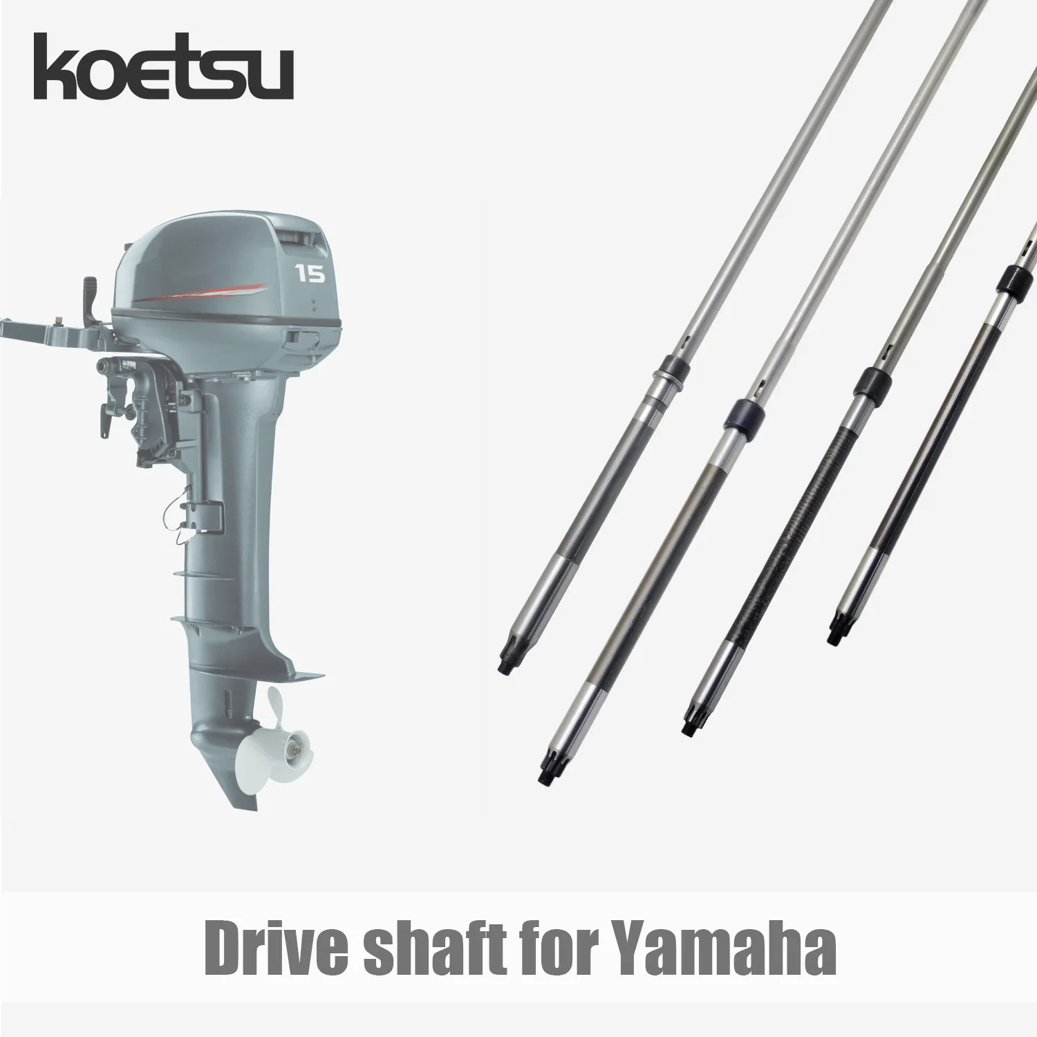 

KOETSU Drive Shaft - For YAMAHA Outboard Propulsion Engines (15-40 HP 2-Stroke)