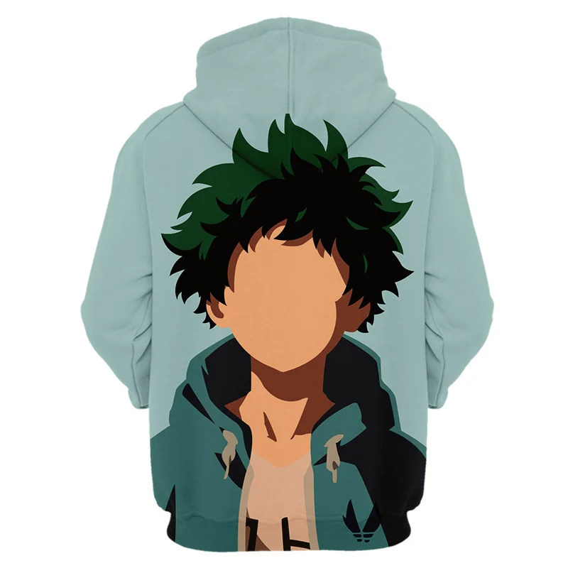 New 3D Boku No/My Hero Academia Midoriya Izuku Deku Cosplay Men/Women Sweatshirt Kids Hoodies Boy Girls Jackets Clothes Pullover