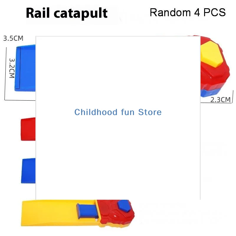 

4Pcs Christmas Birthday Gift For Boys Kids Mini Plastic Track Launcher Competitive Racing Game Developing Fine Motor Skills