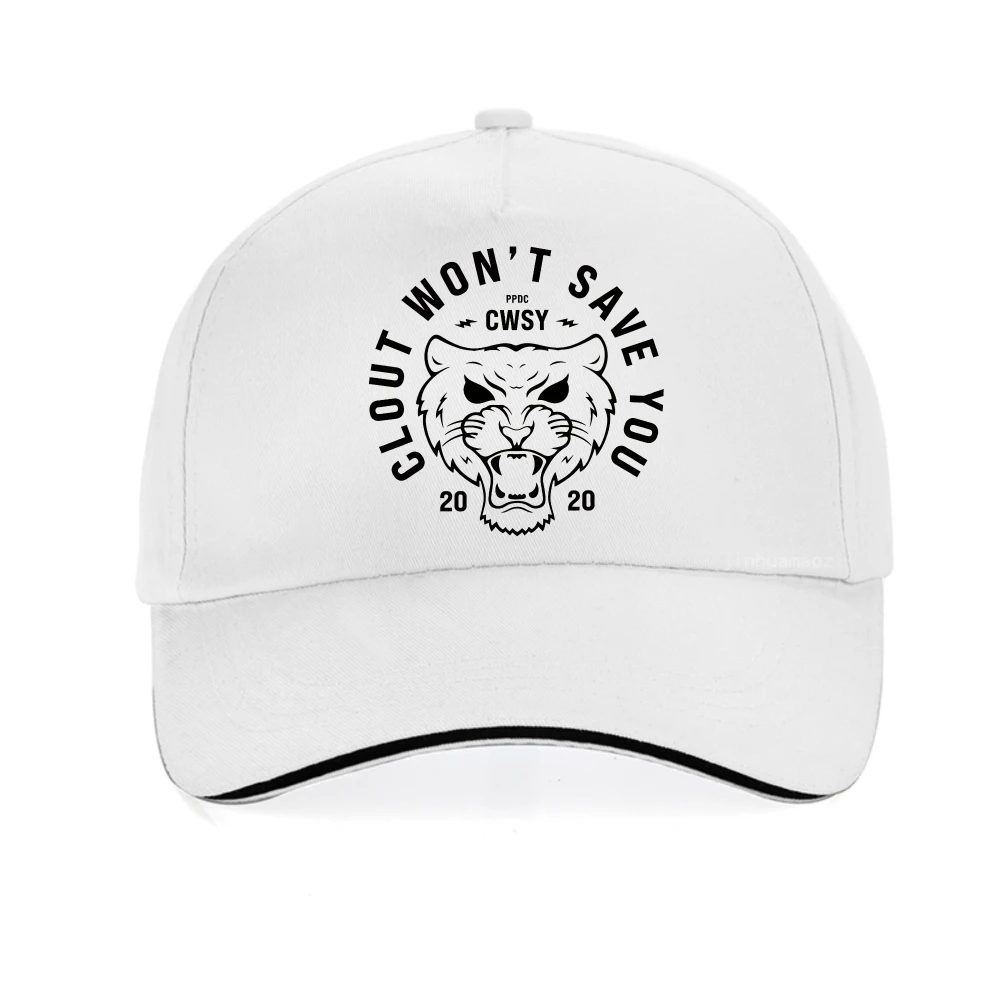

Clout Won't Save You letter print Breathable baseball cap fashion Harajuku pop unisex adjustable snapback hat casual Visors Hat